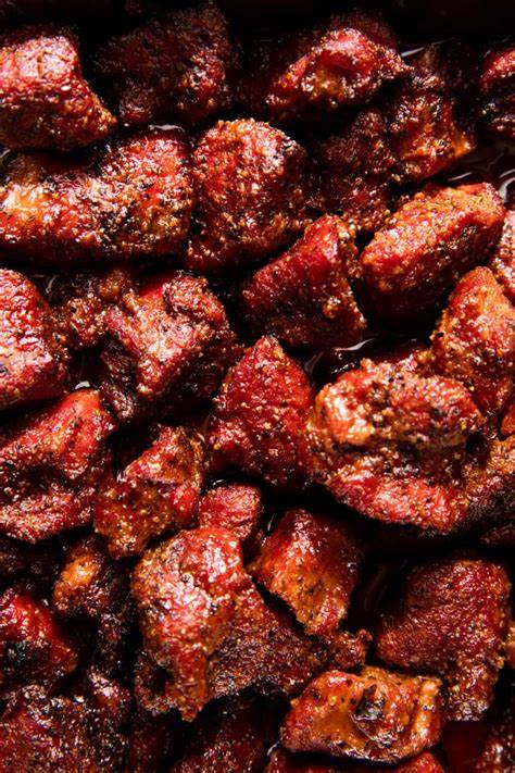 Macleans Outdoor Hickory pellet smoked chuck roast burnt ends