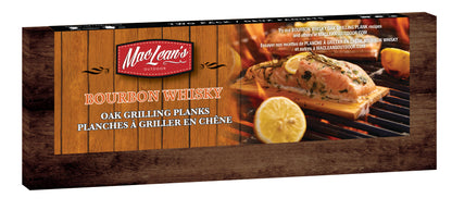 MacLean's Authentic Bourbon Whisky Grilling Plank, single pack