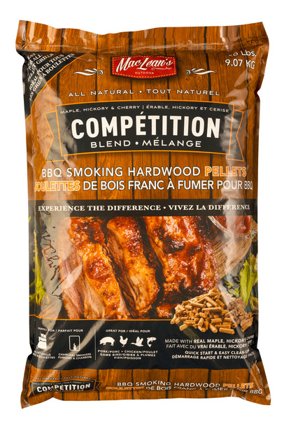 MacLean's Authentic Competition Blend BBQ Smoking Pellets, 20-pound Bag