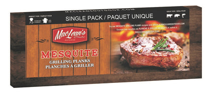 MacLean's Authentic Mesquite Grilling Planks, single pack