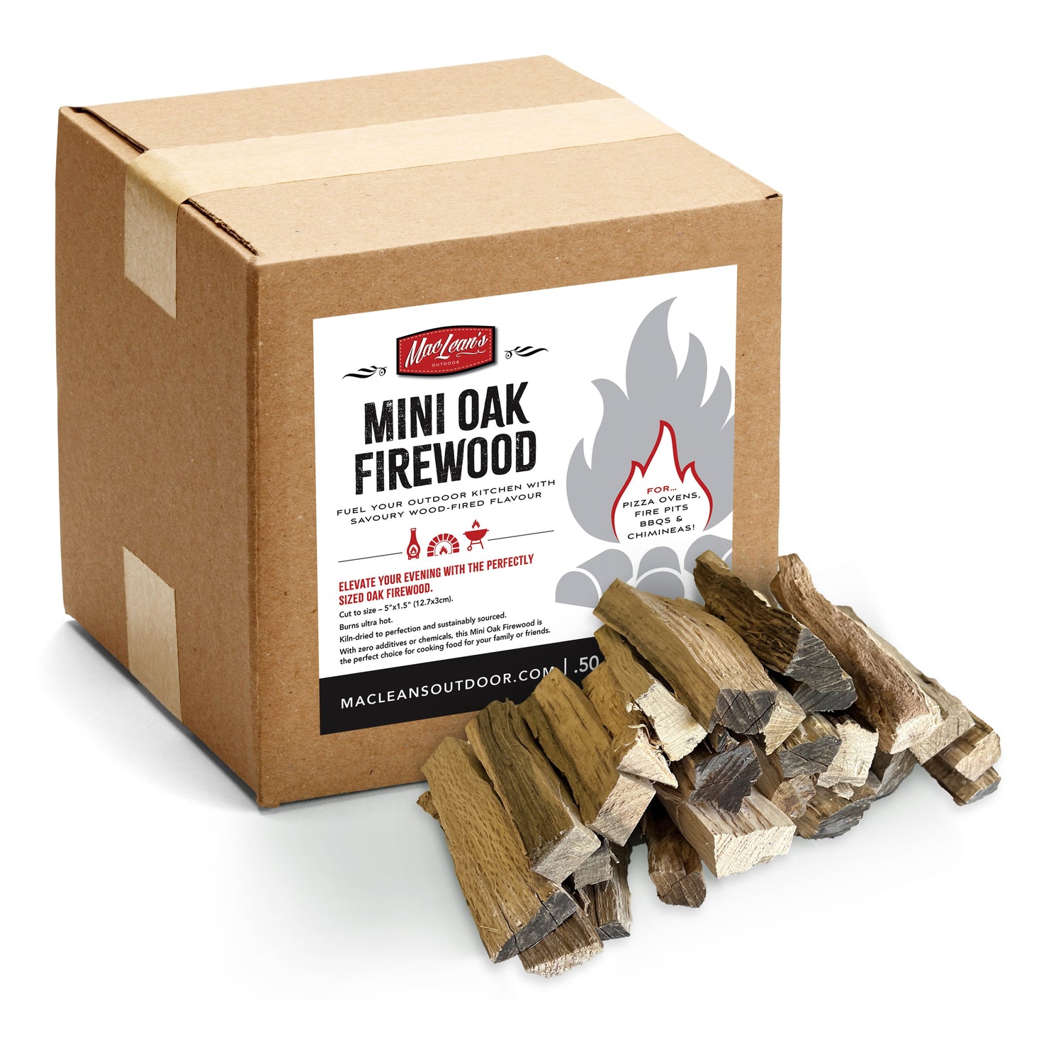 Macleans Mini Oak firewood box