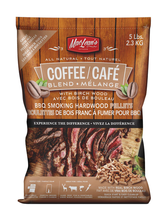 MacLean's Authentic Coffee Blend BBQ Smoking Pellets, 5-pound Bag